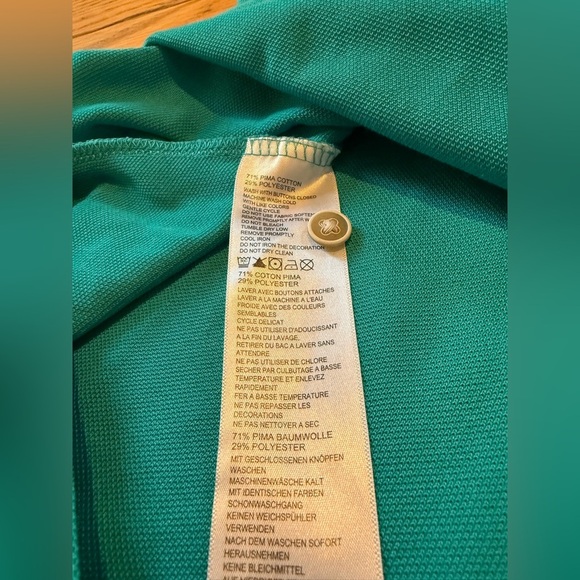 Tommy Bahama Polo Mens Size XXL Shirt Short Sleeve Golf Island Zone Buttons Teal - Picture 10 of 14